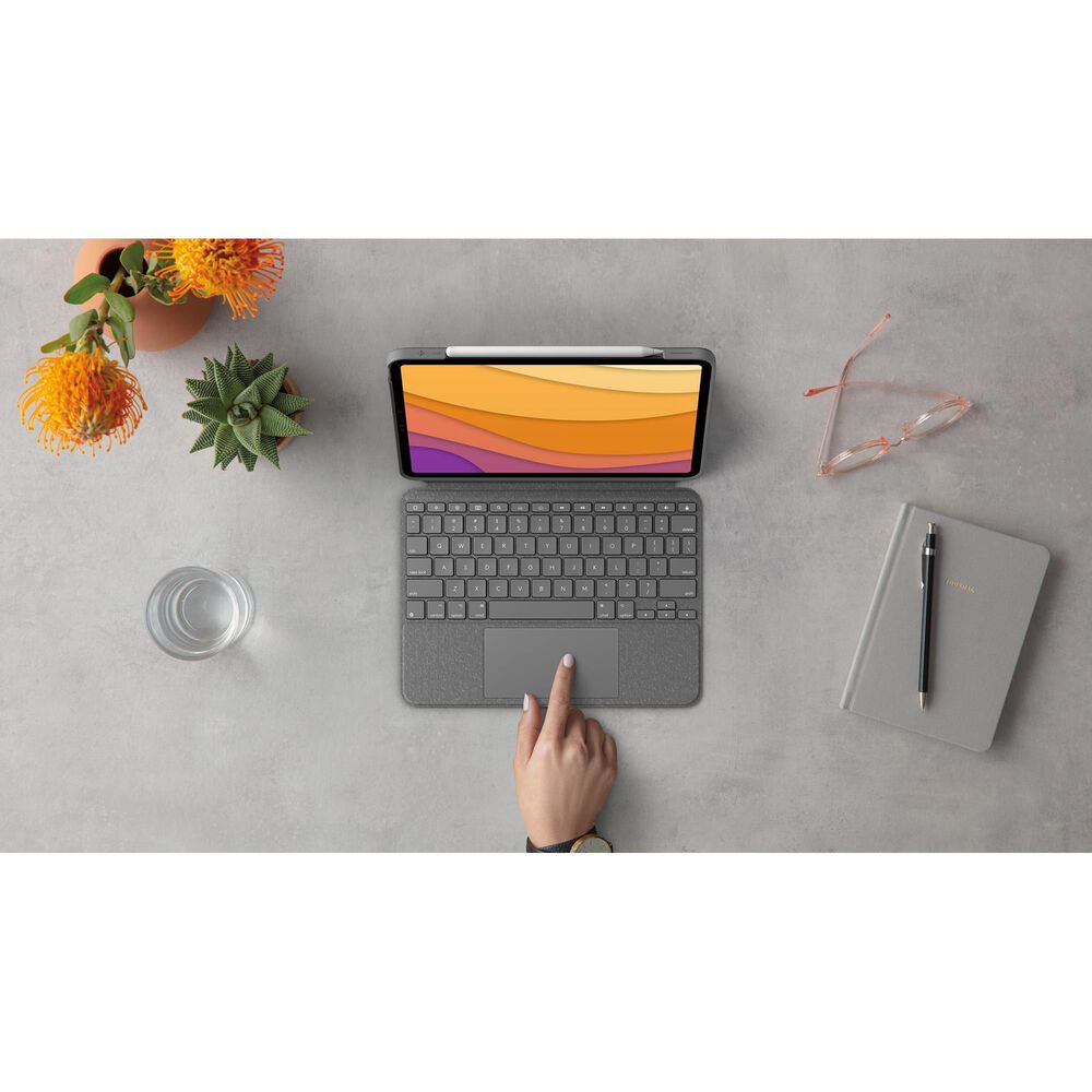 Logitech Combo Touch Keyboard Case for Apple iPad Air 13&quot; &#40;M2&#41; in Oxford Grey, , large