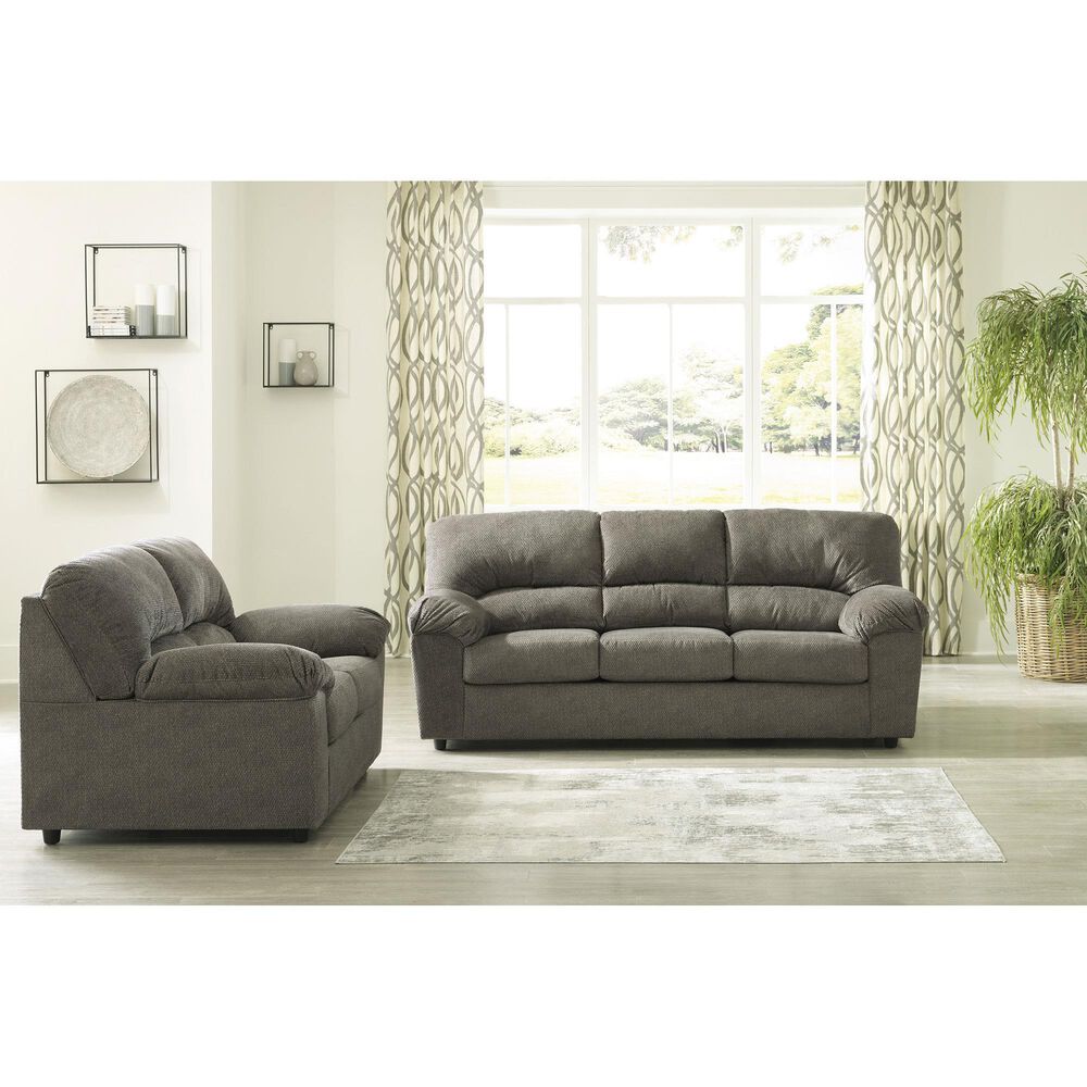 Ashley Norlou Stationary Sofa in Flannel, , large