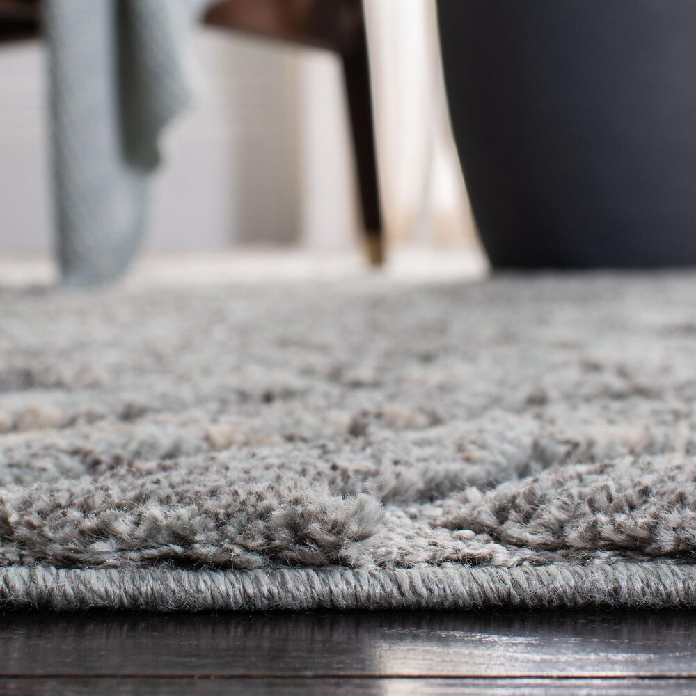 Safavieh Martha Stewart Lucia Shag MSR0782H 4&#39; x 6&#39; Dark Grey and Light Grey Area Rug, , large