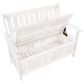 CorLiving Miramar Patio Storage Bench in White, , large