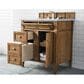James Martin Vanities Brittany 30" Single Bathroom Vanity in Saddle Brown with 3 cm Eternal Jasmine Pearl Quartz Top and Rectangular Sink, , large