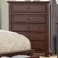 Crown Mark Claribelle 5-Drawer Chest in Rich Cherry, , large