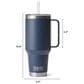 YETI Rambler 42 Oz Straw Mug with Straw Lid in White, , large