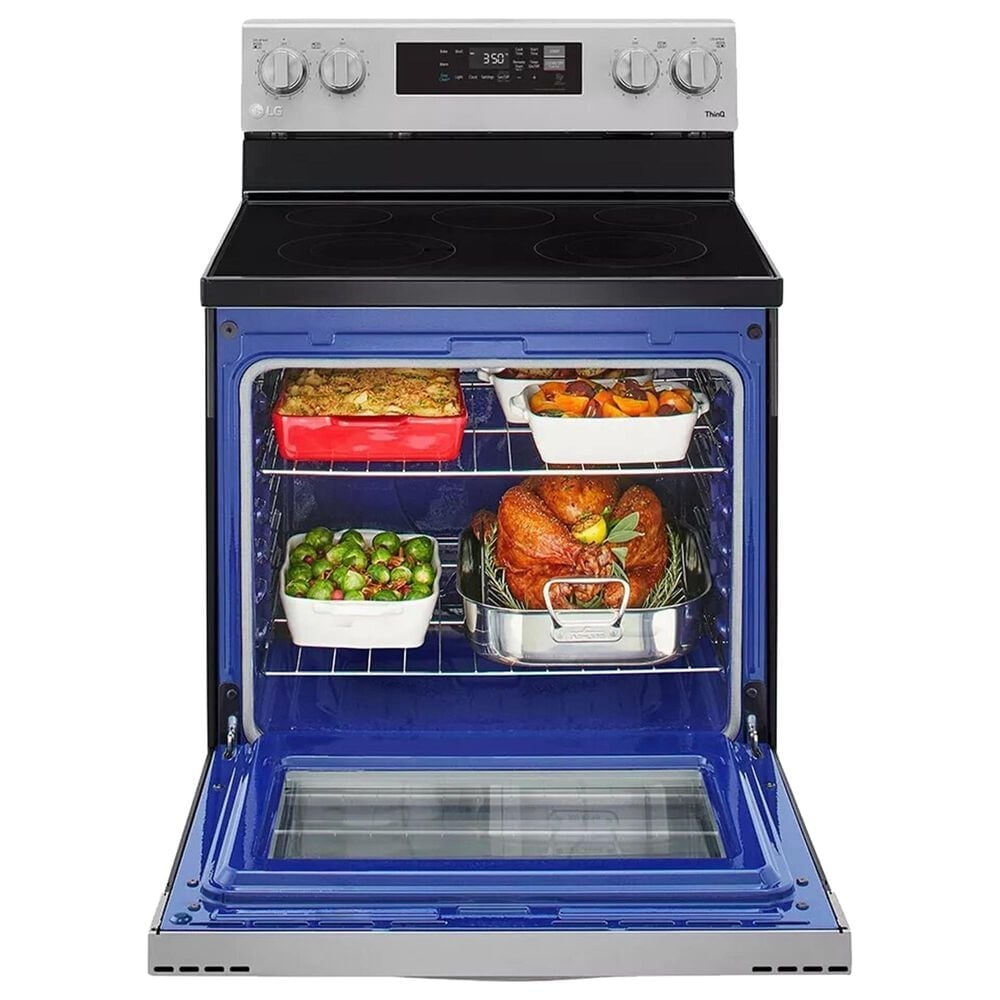 LG 3-Piece Kitchen Package with 1.7 Cu. Ft. Microwave Oven and Electric Range in Stainless Steel, , large