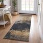 Dalyn Rug Company Nouveau NV17 2"3" x 7"6" Charcoal Indoor/Outdoor Runner, , large
