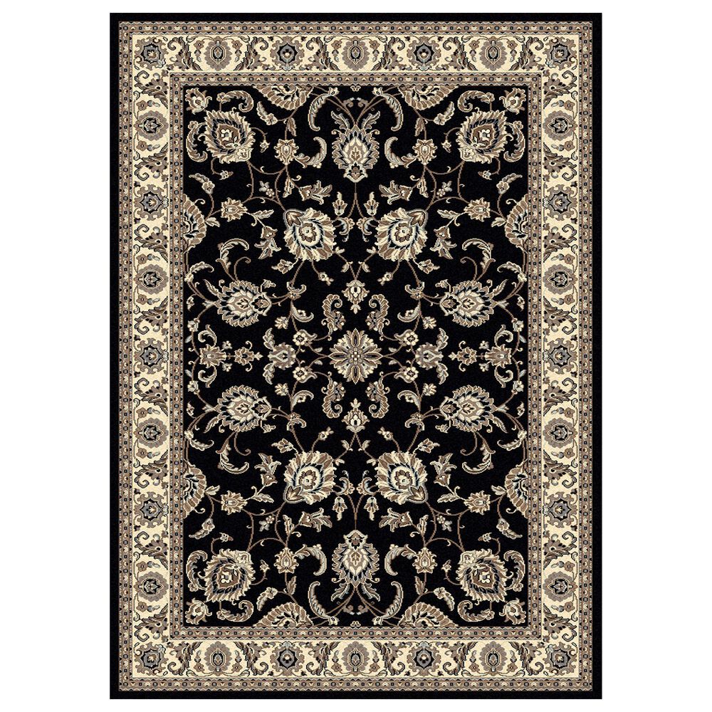 Radici USA Alba Black 3"3" x 4"11" Area Rug, , large
