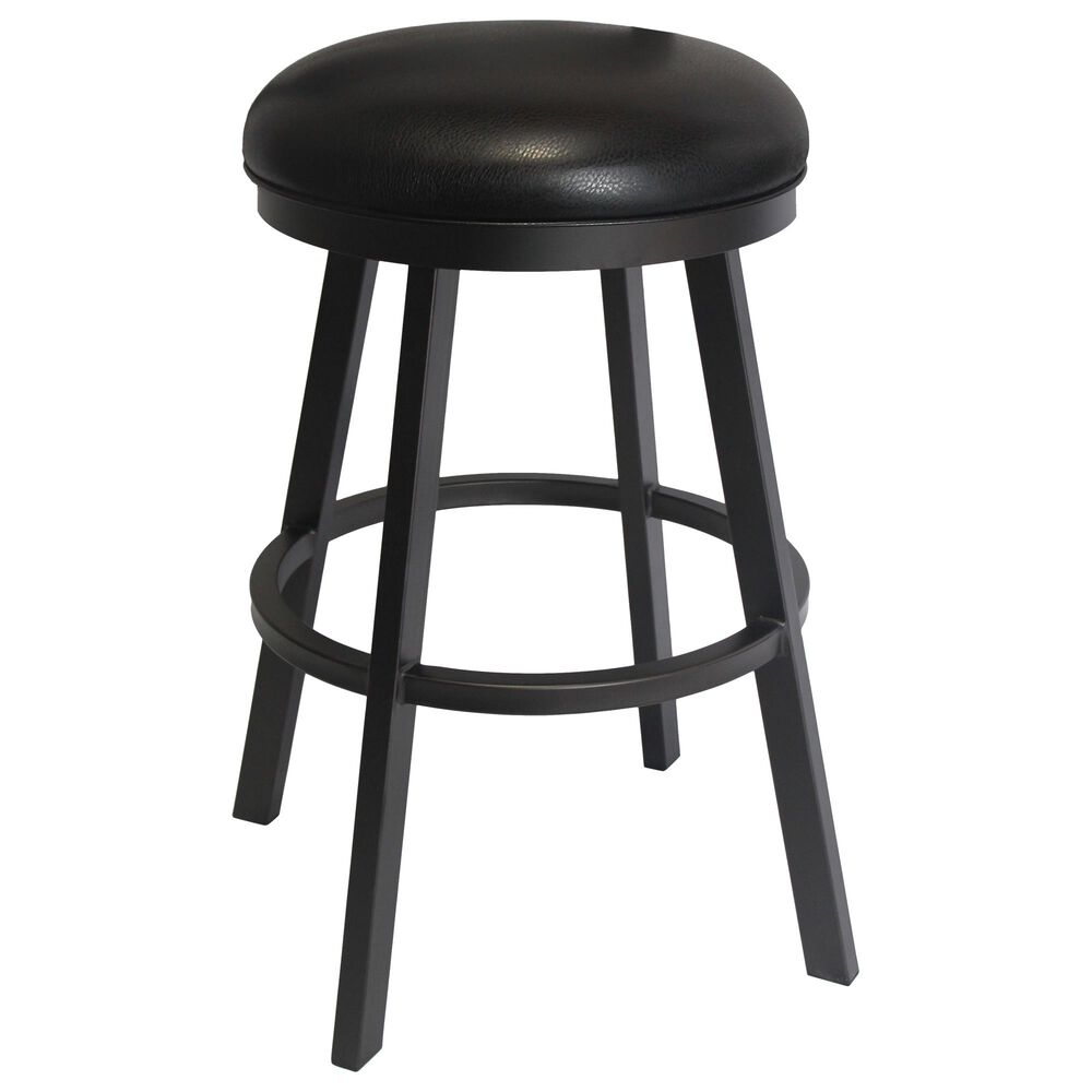 Delaware Dining Hilton 30" Swivel Barstool in Pebblestone/Black, , large