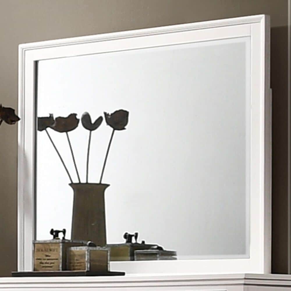 New Heritage Design Andover Dresser Mirror in White, , large
