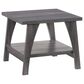 CorLiving Hollywood Side Table with Curved Legs in Dark Grey, , large