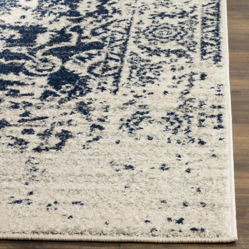 Safavieh Madison MAD603D-5SQ 5&#39; Square Cream/Navy Area Rug, , large