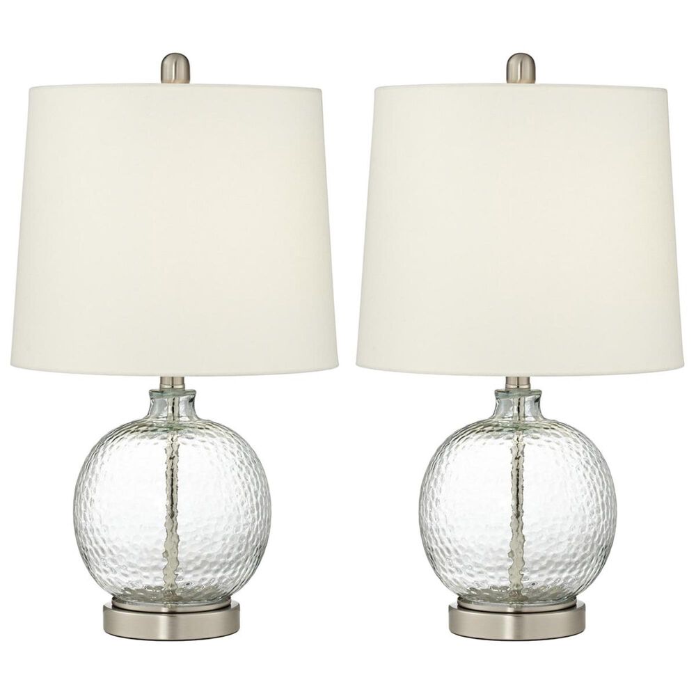 Pacific Coast Lighting Saxby Table Lamp in Brushed Nickel/Brushed Steel (Set of 2), , large
