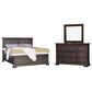 Cedar and Sage Grand Louie 3 Piece California King Storage Bedroom Set in Ebony and Wheat, , large