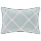 Royal Court Bungalow 13" x 19" Lumbar Pillow in Spa Blue and White, , large