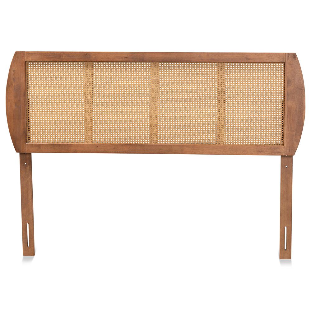 Baxton Studio Harris Full Headboard in Ash Walnut, , large