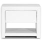Baxton Studio Massey 1-Drawer Nightstand in White, , large