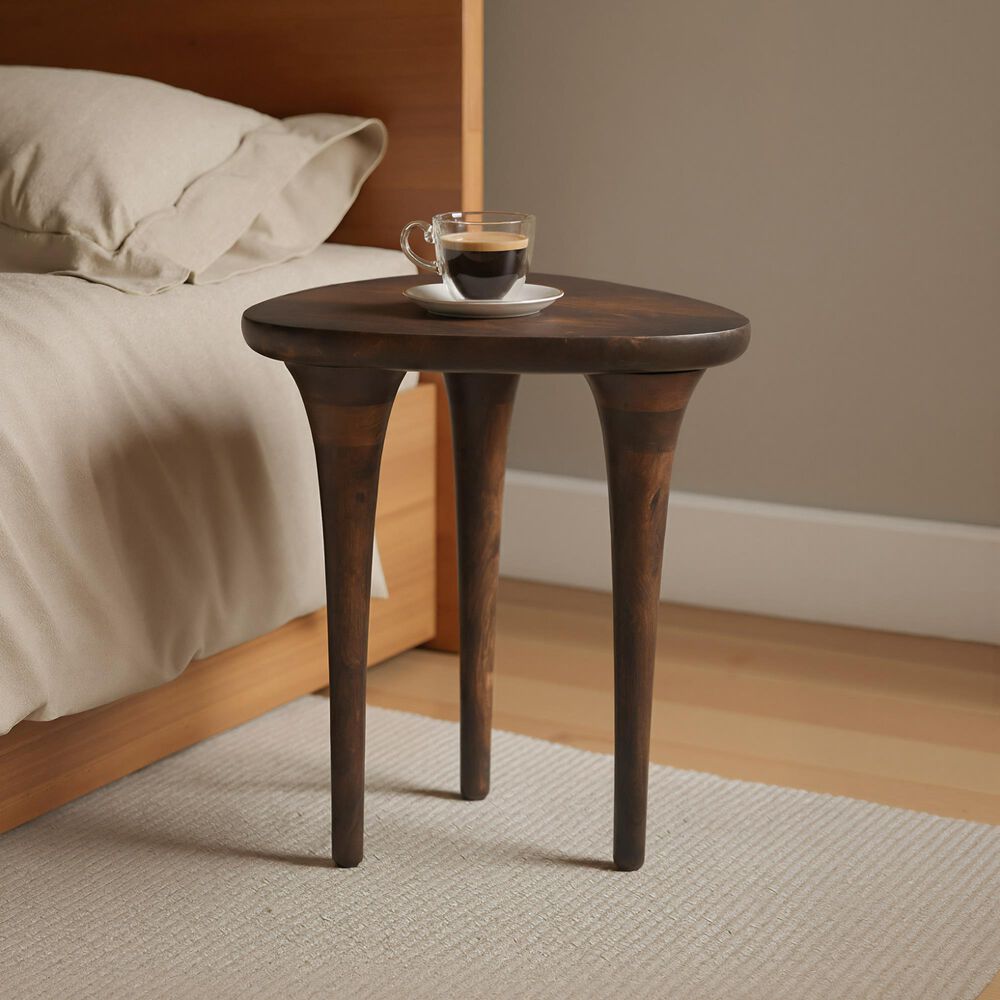 Zuo Modern Spiker Side Table in Walnut, , large