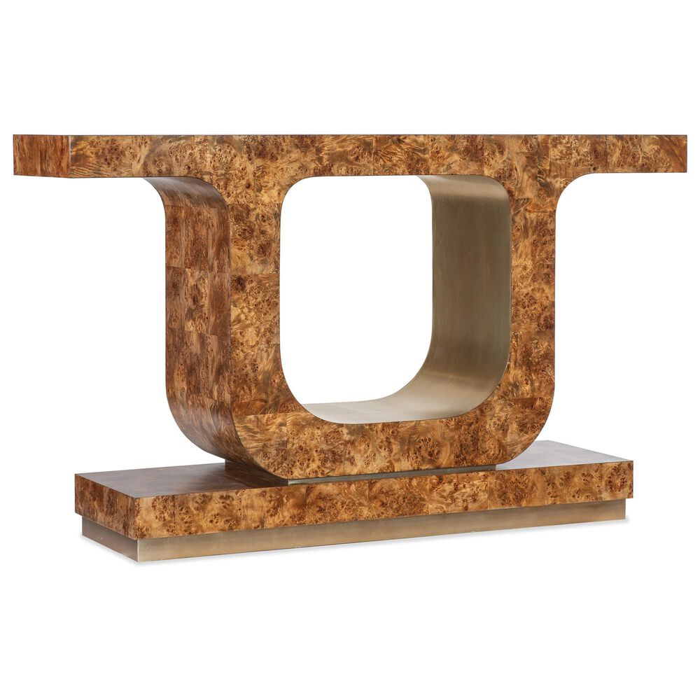 Hooker Furniture MelangeBurlesque Console Table in Gold, , large