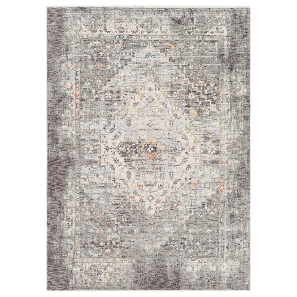 Surya Presidential PDT-2311 Dusty Sage, Gray, Charcoal, Ivory, Wheat, Ice Blue, Blue, Light Olive, Saffron and Orange 11&#39;6&quot; x 15&#39;6&quot; Area Rug, , large