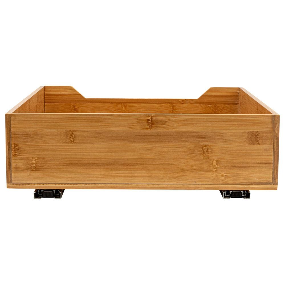Household Essentials Glidez 17" 1-Tier Pull-Out/Slide-Out Storage Organizer for Under Cabinet Use in Natural, , large