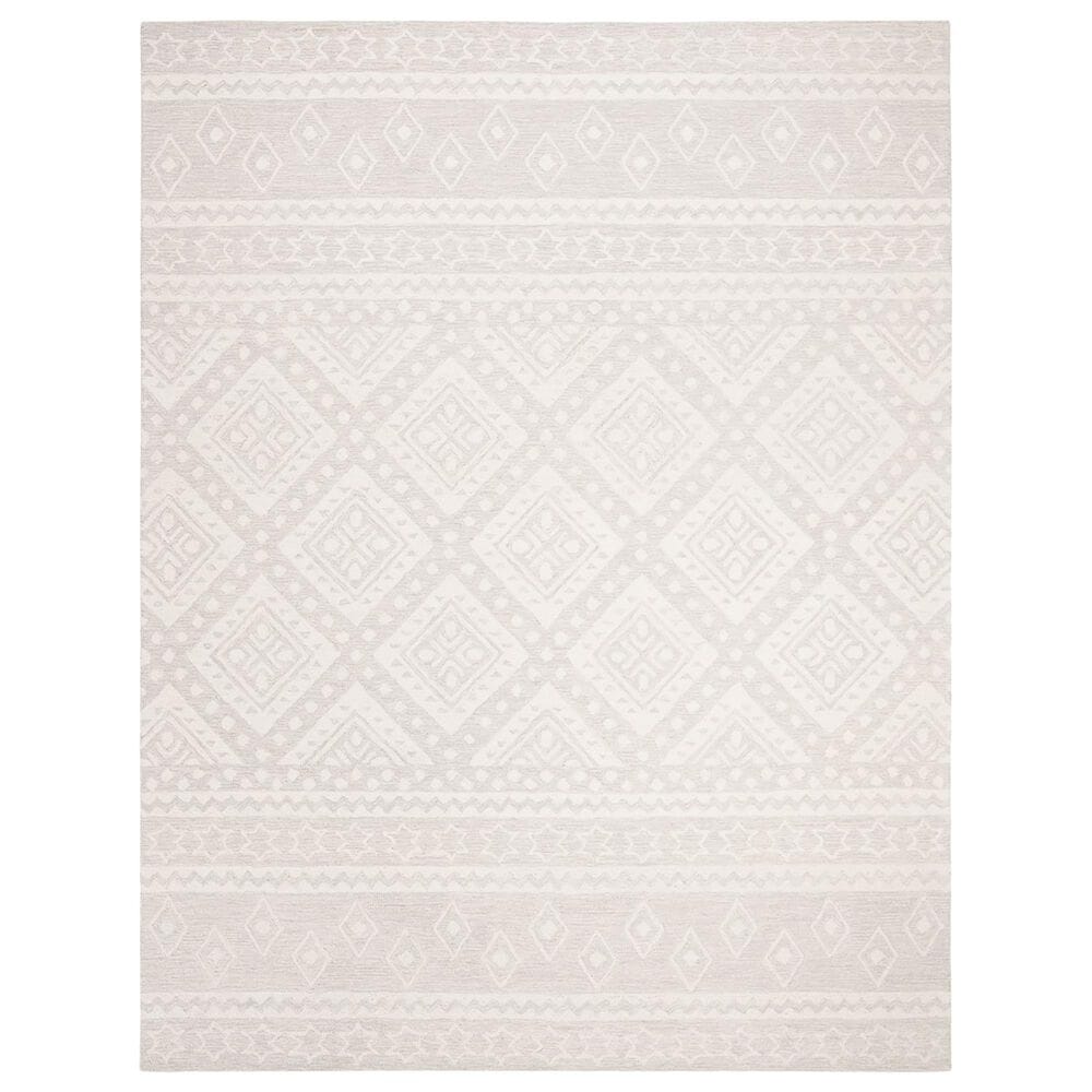 Safavieh Micro-Loop Southwestern 8" x 10" Gray and Ivory Area Rug, , large