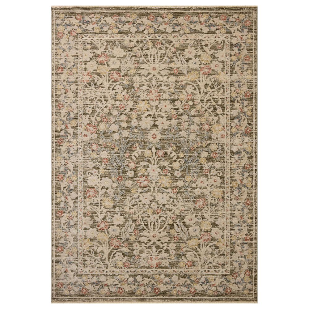 Loloi Clarisse Olive and Multicolor 11"6" x 15"7" Area Rug, , large