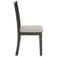Linon Home Decor Willow Side Chair in Dark Grey, , large