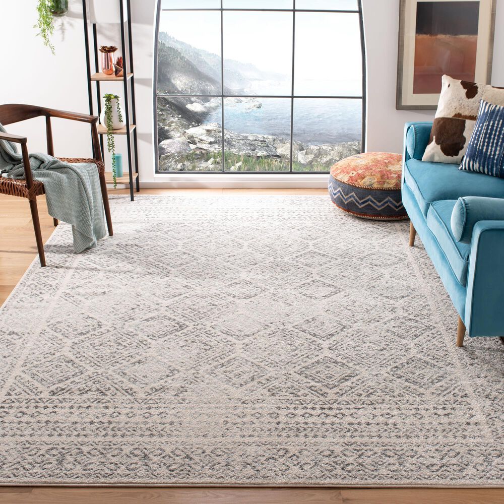 Safavieh Tulum TUL264A 9&#39; x 12&#39; Ivory and Grey Area Rug, , large