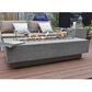 Elementi Fire Hampton Rectangle Natural Gas Fire Table in Gray, , large