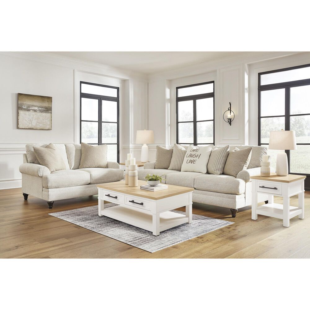 Ashley Valerani Stationary Loveseat in Sandstone, , large
