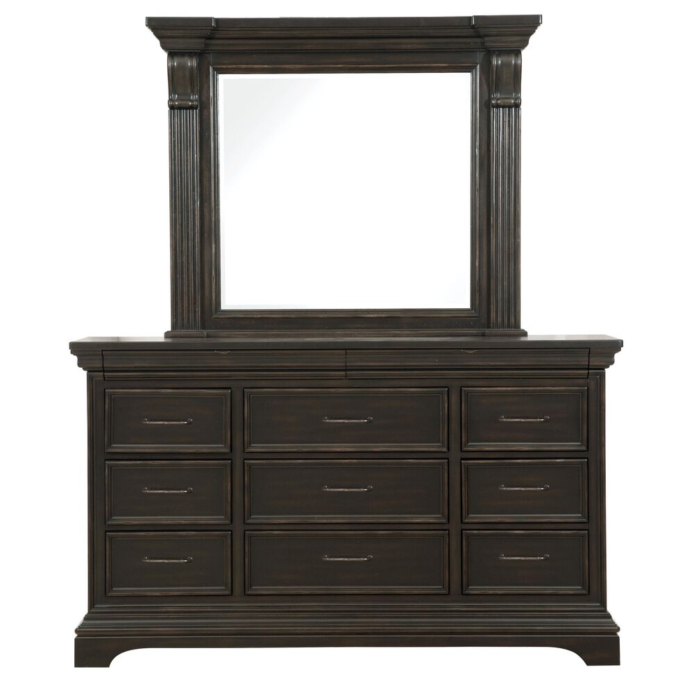at HOME Caldwell Dresser in Caldwell Dark Brown with Black, , large