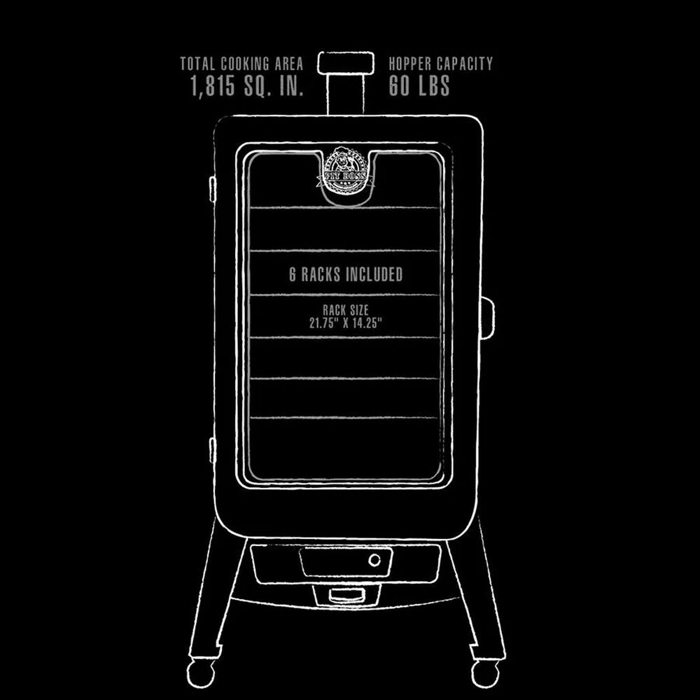 Pit Boss 7-Series Wood Vertical Pellet Smoker in Mahogany, , large