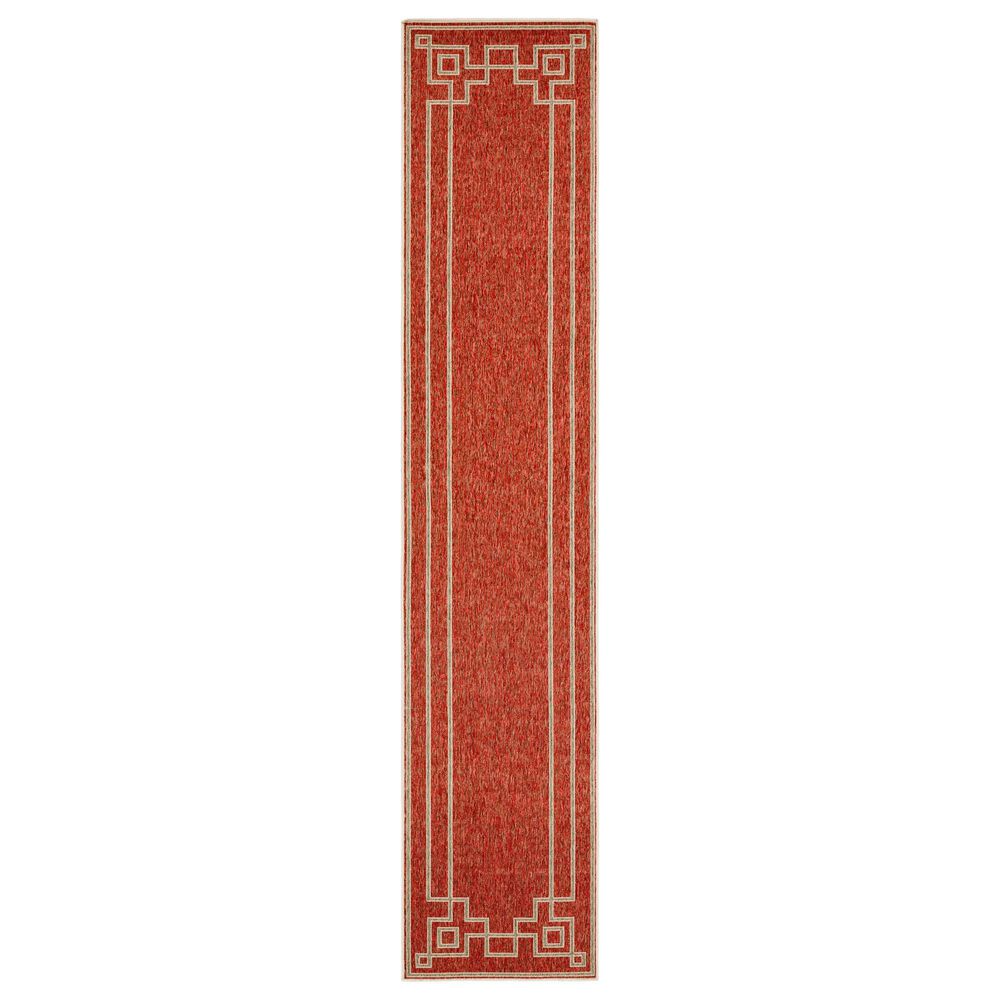 Surya Alfresco 2&#39;5&quot; x 11&#39;10&quot; Rust, Brown and Beige Indoor/Outdoor Runner, , large