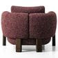 Furniture of America Premier Accent Chair in Burgundy Tweed, , large