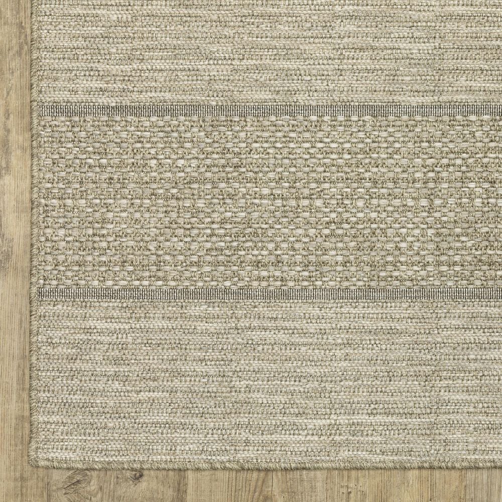 Oriental Weavers Tortuga TR01A 1&#39;10&quot; x 7&#39;6&quot; Beige and Black Runner, , large