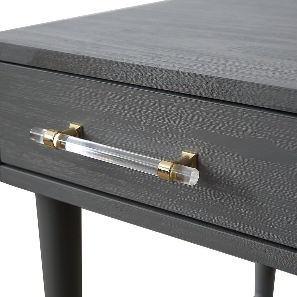 Tov Furniture Talia Desk in Antique Grey Nebraska Furniture Mart