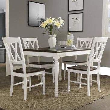 Crosley Furniture Shelby 5-Piece Dining Set In White Finish, , large