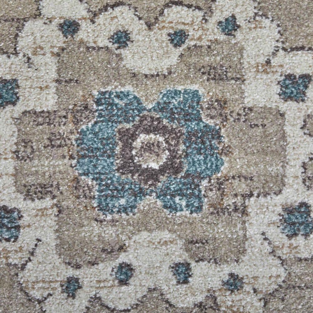 Feizy Dartmouth 39QLF 9&#39; x 12&#39; Gray and Multicolor Area Rug, , large