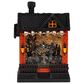 The Gerson Company 10" Lighted Spinning Water Globe Haunted House in Black and Orange, , large