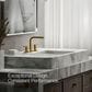 Kohler Parallel Widespread Bathroom Sink Faucet in Vibrant Brushed Moderne Brass, , large