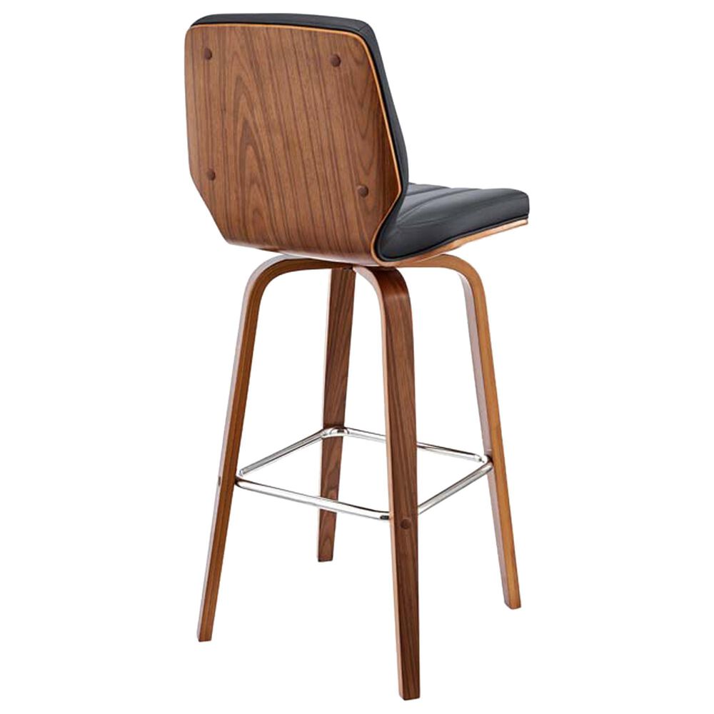 Blue River Renee 31&quot; Swivel Barstool with Gray Cushion in Walnut, , large