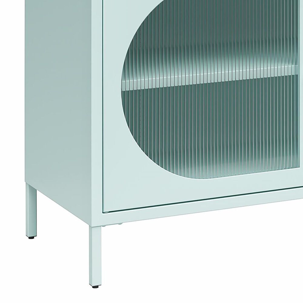 DHP Luna Wide 2-Door Accent Cabinet with Fluted Glass in Sky Blue, , large
