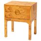 Baxton Studio Kayla 2-Drawer Nightstand in Light Mappa Burl, , large