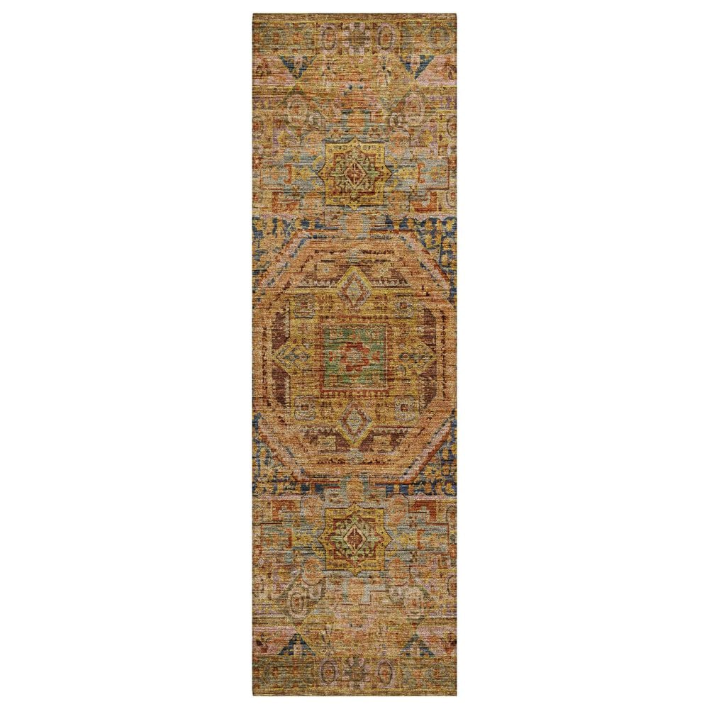 Dalyn Rug Company Silk Road Curry, Paprika, Gold, Copper and Navy 2"3" x 7"6" Runner, , large