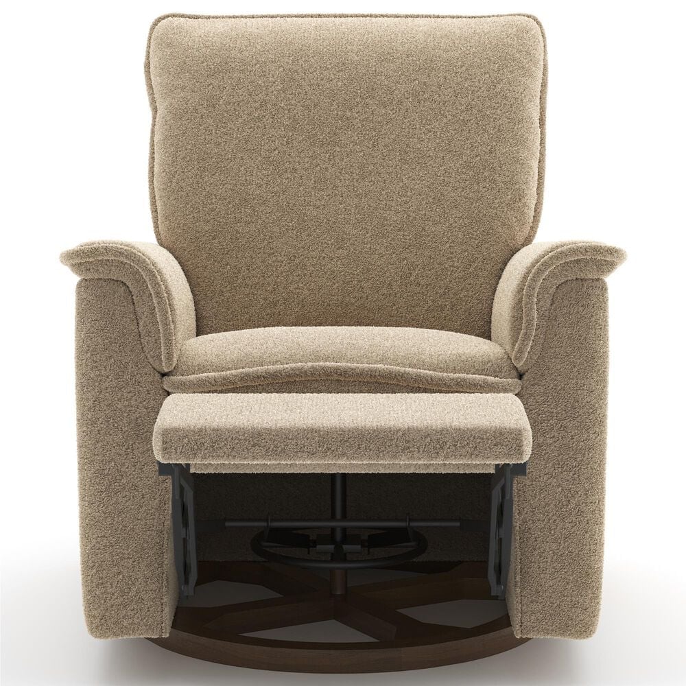 Baby Appleseed Anza Power Swivel Glider Recliner in Taupe, , large