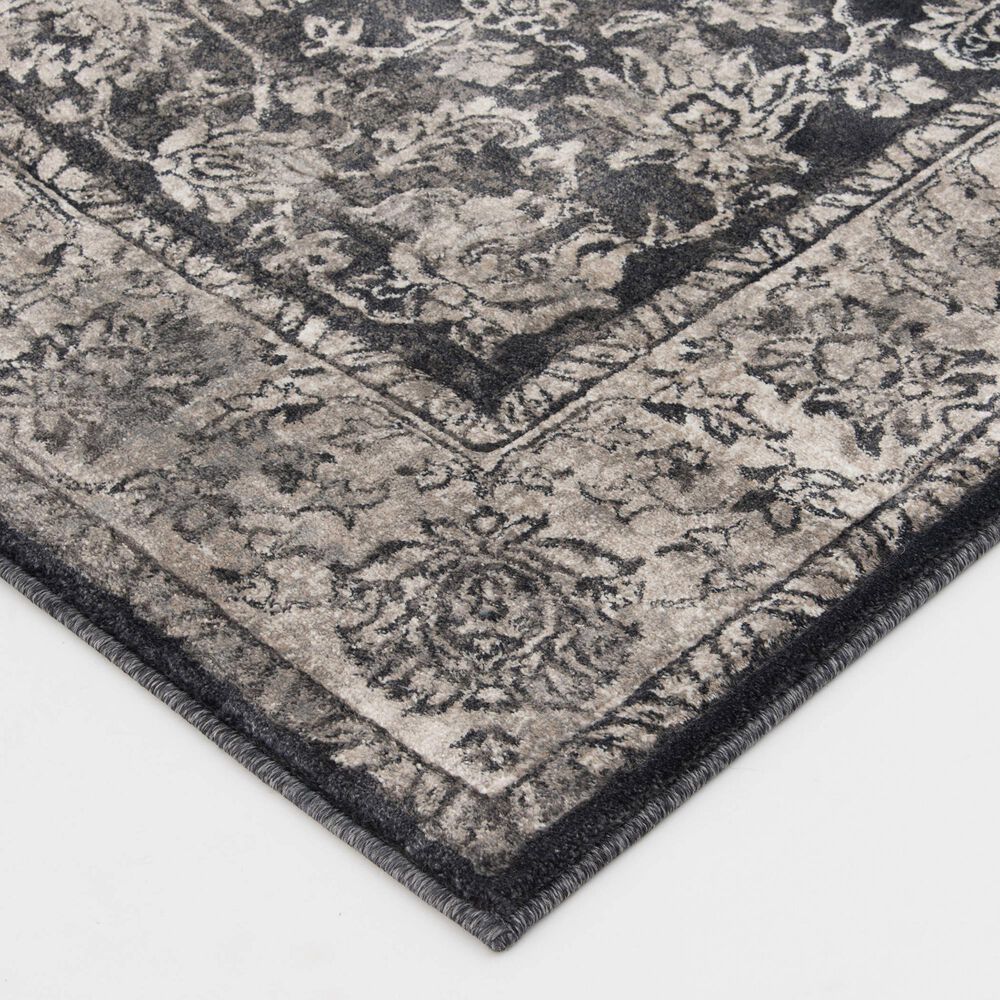 Central Oriental Adore Laney 7&#39;10&quot; x 9&#39;10&quot; Black and Beige Area Rug, , large