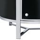 Mayberry Hill Lalia Wine Cabinet in Black and Chrome, , large