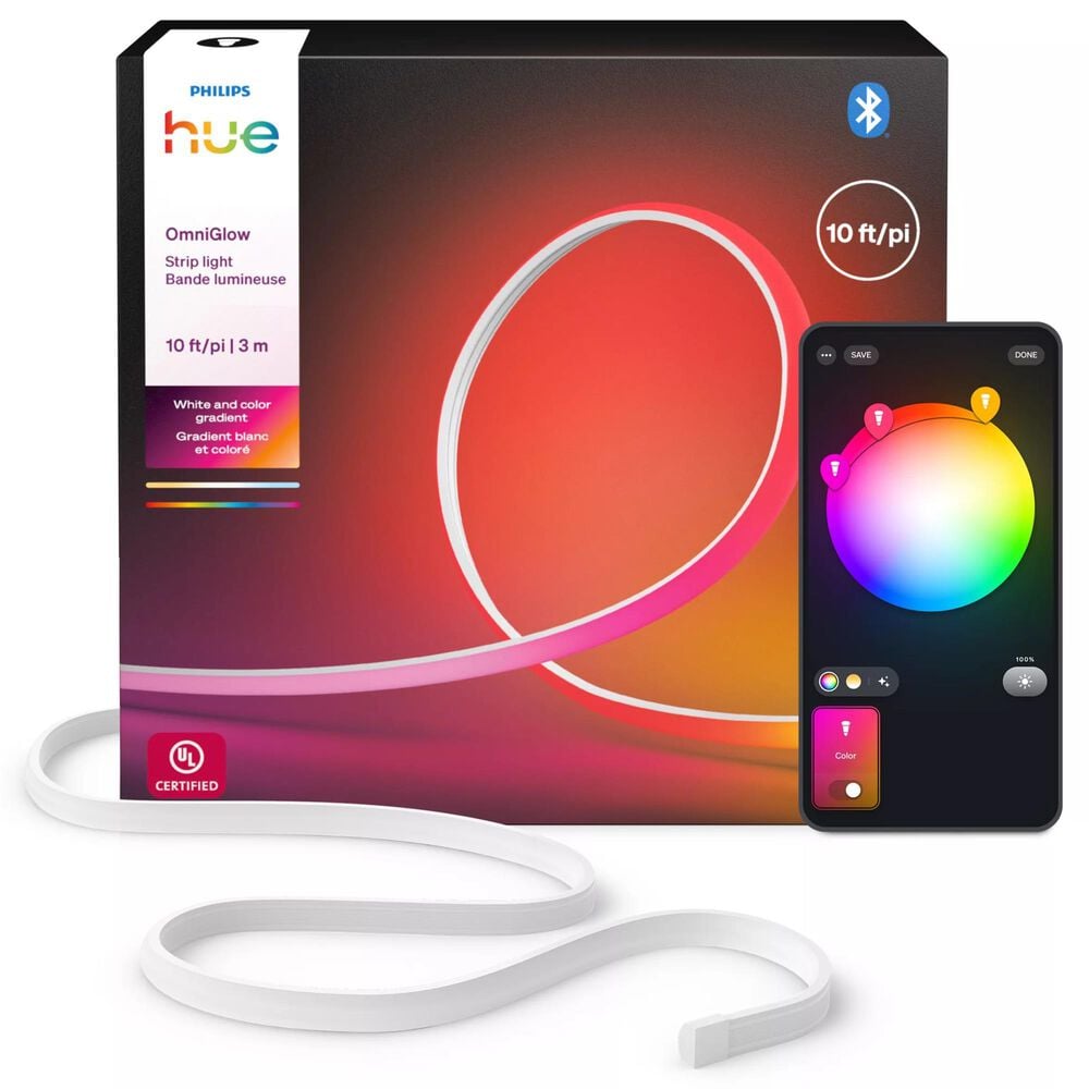 Phillips Hue 10' OmniGlow Light Strip in Multicolor, , large