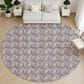 Dalyn Rug Company Soft Essentials Chevron Plum 8" Round Area Rug, , large