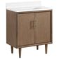 37B Mertola 30" Single Bathroom Vanity Cabinet in Walnut Drift with White Composite Stone Top and Backsplash, , large