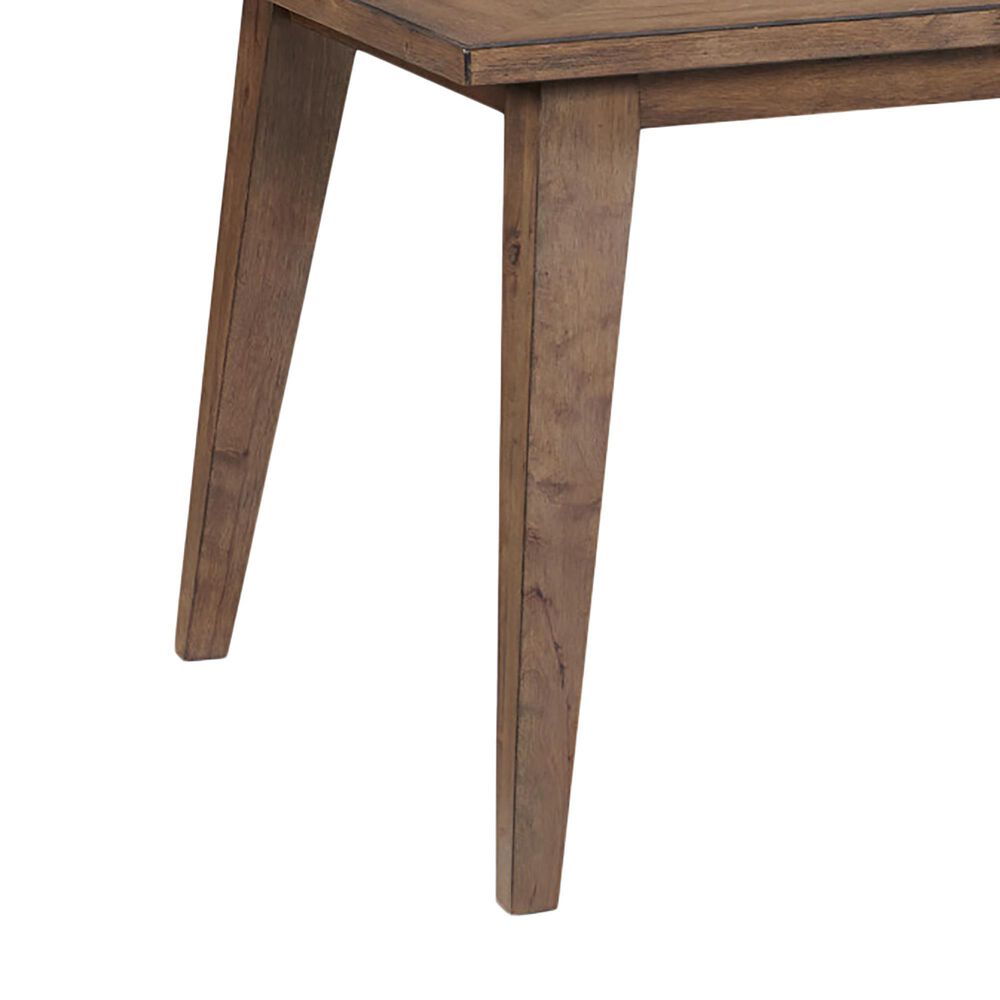 Hawthorne Furniture Oslo 6-Piece Rectangular Dining Set with 24&quot; Leaf in Weathered Chestnut, , large